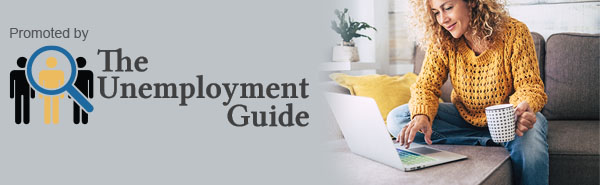 Woman on computer. Promoted by The Unemployment Guide